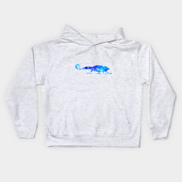 Abstract Chameleon Reptile Kids Hoodie by uniqued